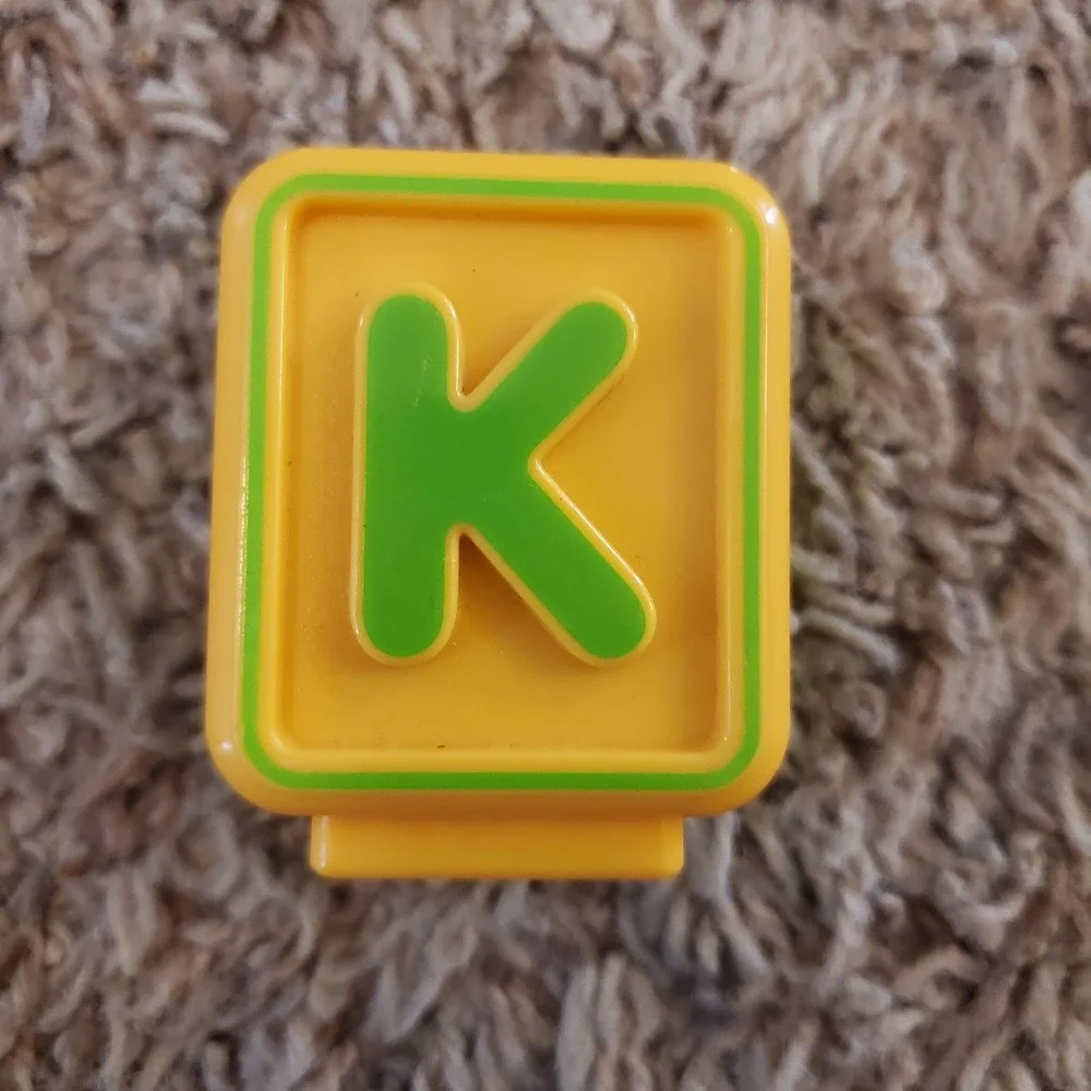 Vtech Sit to Stand Alphabet Train Replacement Double Sided Letter Block K/x